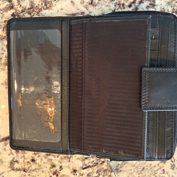Paul Walter leather checkbook wallet NWOT - Picture 3 of 6